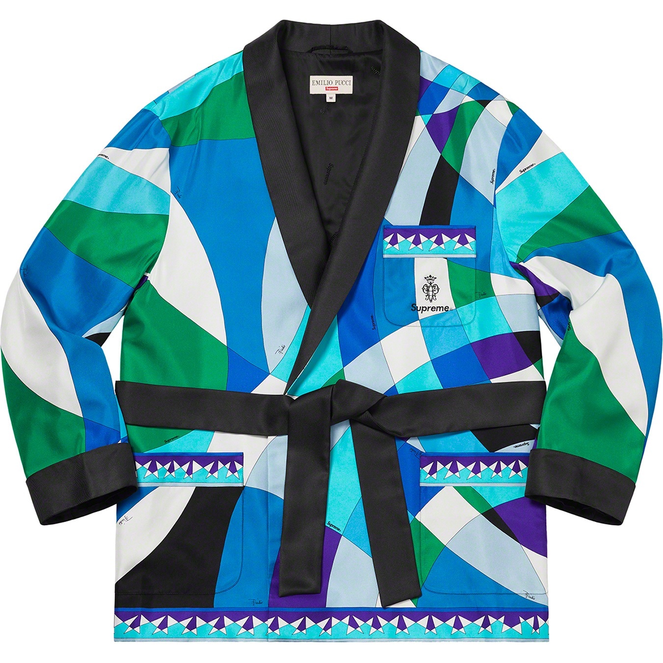 Supreme®/Emilio Pucci® Silk Smoking Jacket view 2